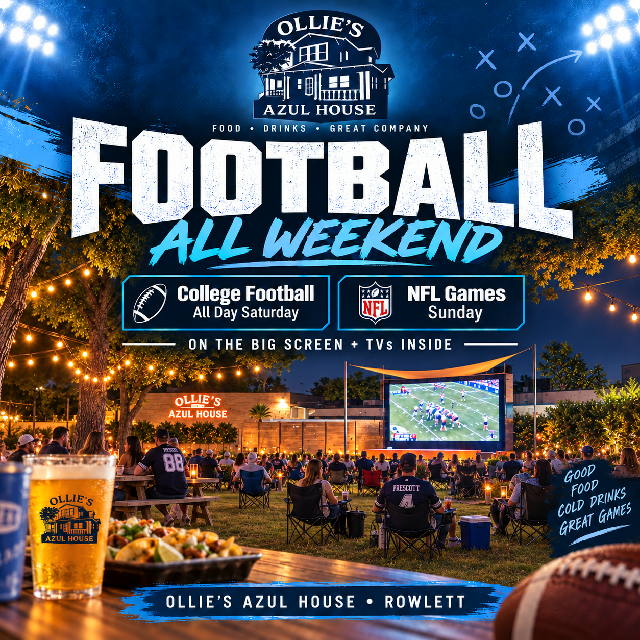 College Football & NFL Watch Parties
