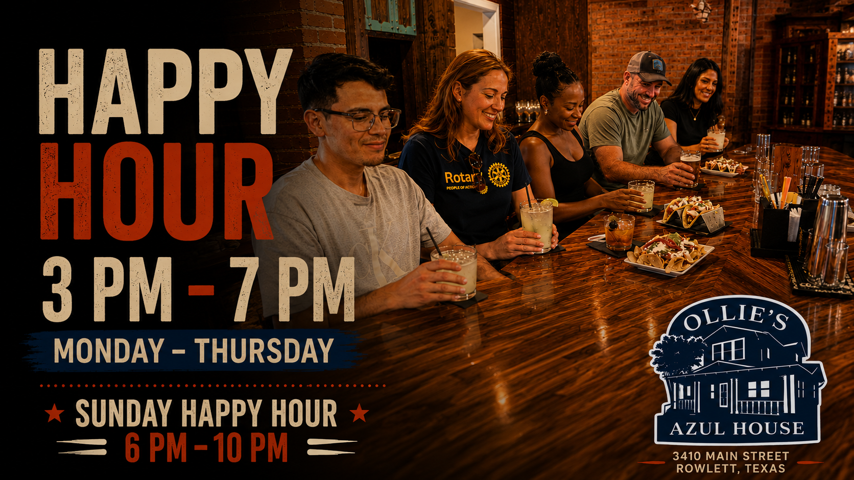 Happy Hour at Ollie's Azul House